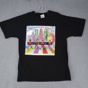 Vintage Beatles Beatlefest '99 Abby Road Colorful T-Shirt Size Large